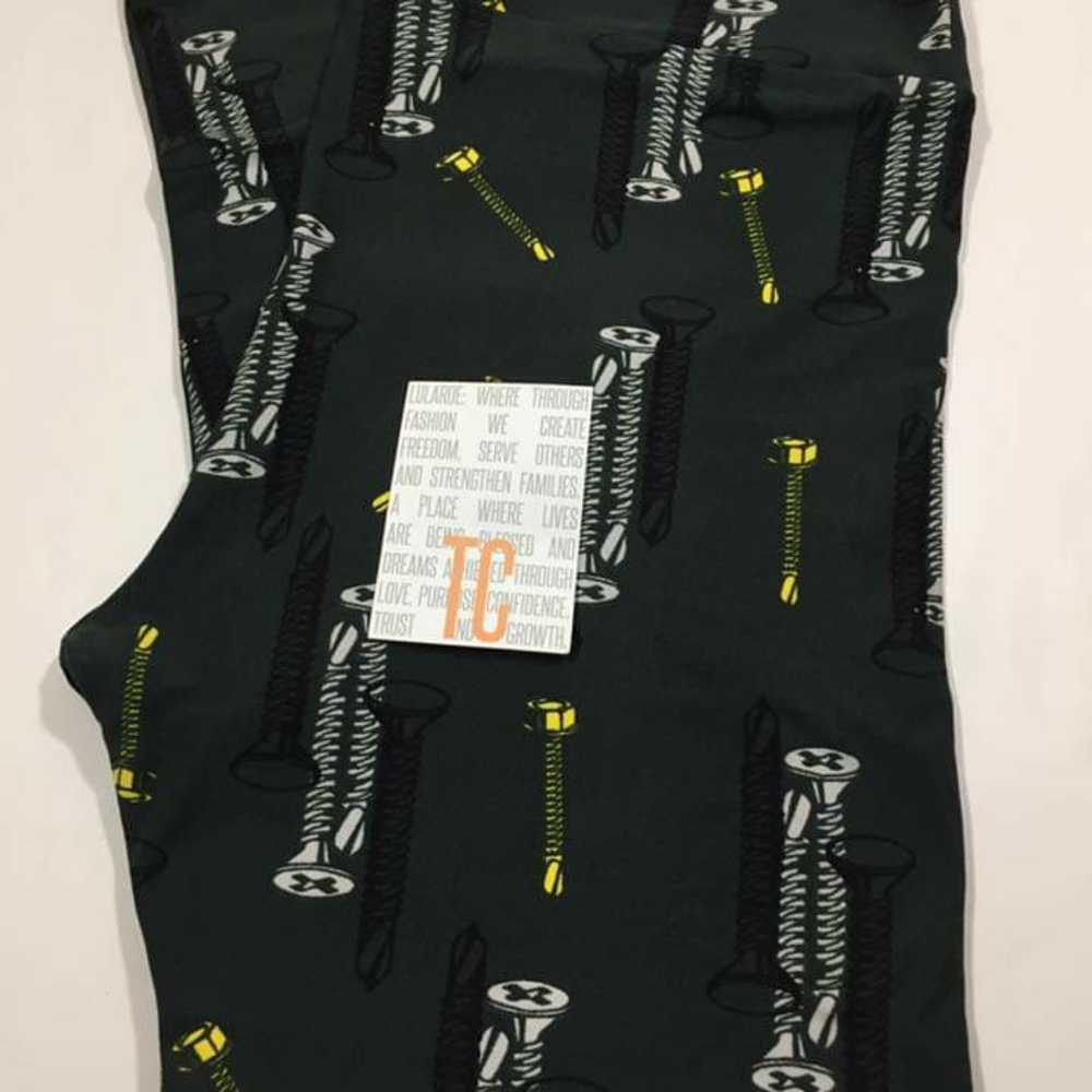 Tall and curvy Screws print leggings lularoe new